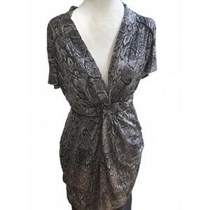 BCBGMAXAZRIA Snakeskin Print Dress - Elegant & Stylish